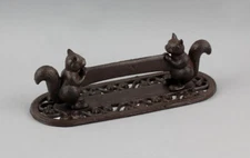 9937532 Schuhkratzer Shoe Cleaner Iron Squirrel Rustic 3 1/2x4 5/16x11 3/8in