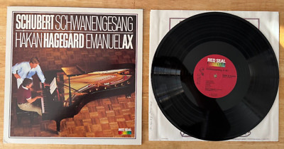 LP 33 HAKAN HAGEGARD - EMANUEL AX SCHUBERT SCHWANENGESAND D.957 PROMO