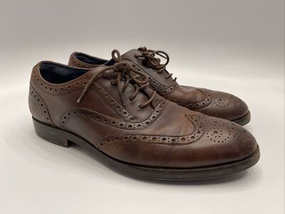 Cole Haan Chestnut Leather Brogue Oxfords Cole Haan Men main image 2