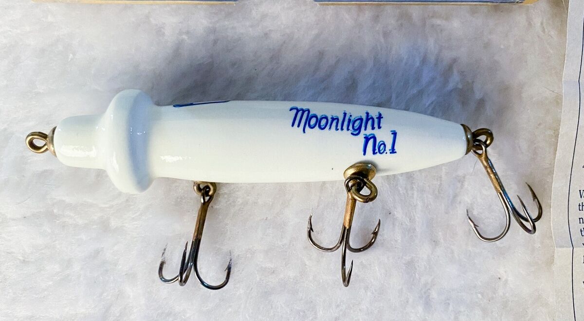 NEW Vintage Moonlight No. 1 Fishing Lure, Moonlight Bait Co NEW Vintage Moonlight No. 1 Fishing Lure, Moonlight Bait Co