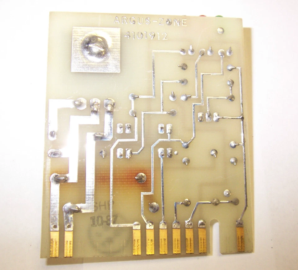 REGULADOR ARGUS 4101912 PLACA DE CIRCUITO DE ZONA TARJETA DE ALARMA CONTRA INCENDIOS #1268 Foto 2 de 2