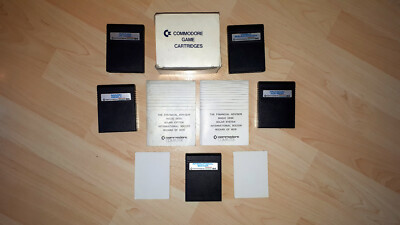 Commodore C64 Cartridge Box - 5 Module inkl. Wizard of Wor + Original Verpackung