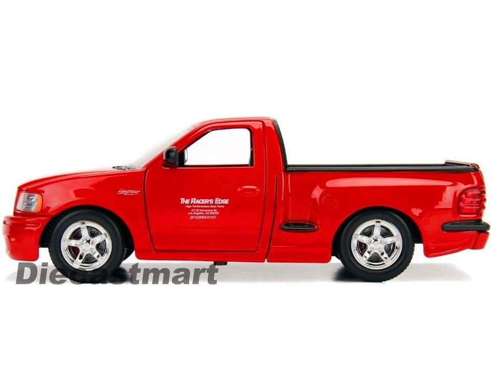 Fast & Furious Brian's 1999 Ford F-150 SVT Lightning Red by Jada 1:24 Model Car - Image 2 of 4