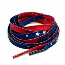 "USA Flag" Flat Laces for Air Max Dream Team Force Jordan 1 4 kobe Lebron Kyrie