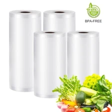 4 Rolls 8"x50' 11"x50' Commercial Vacuum Sealer Bags Food Saver Storage BPA Free
