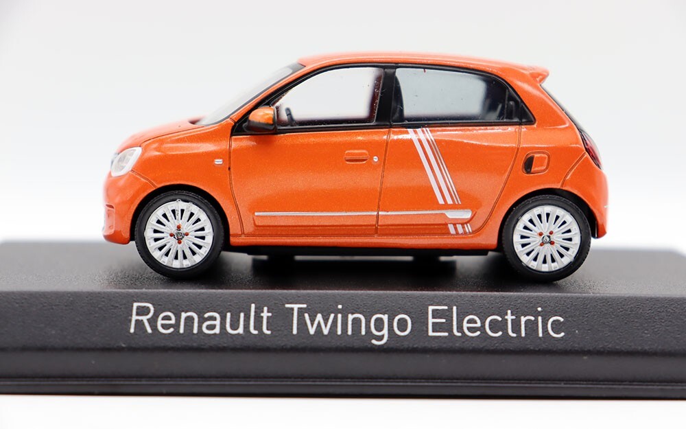 Miniature NOREV 1/43 - Renault Twingo Electric Vibes - Orange - Modèle 2021