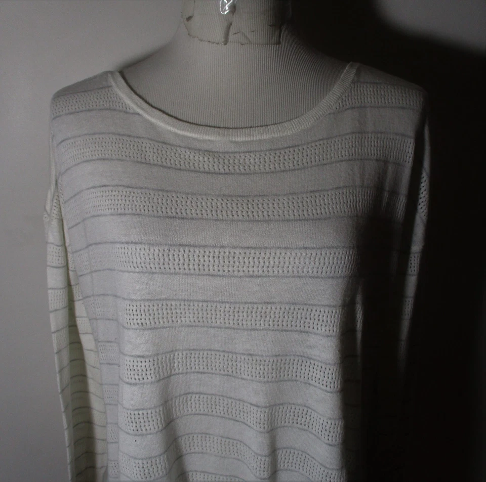 Top ATHLETA Blanco Manga Solitaria Mezcla Lino Talla XL Foto 2 de 4