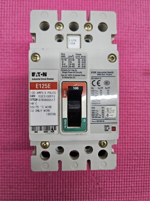 Eaton EGE3100FFG Series G Industrial Circuit Breaker