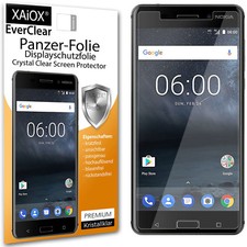 XAiOX EverClear Panzerfolie Folie für Display Kristall Klar für Nokia 6
