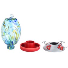 New Hummingbirds Water Feeder Colorful Painting Bird Feeding Tool For Garden Dec