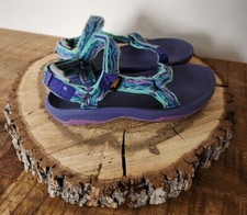 Teva Youth Hurricane XLT 2 Sport Sandal sz 3 Big Kid Girls Purple  Sea Glass