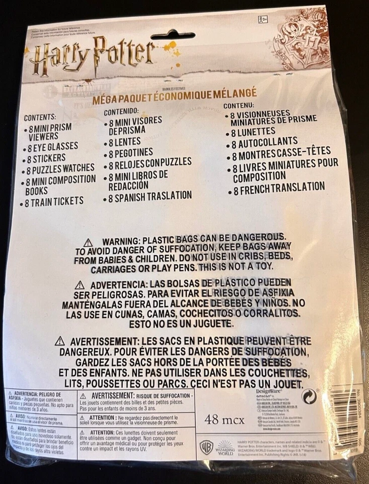 Nuevo Harry Potter Mega Mezcla PAQUETE DE FIESTA + Setter de escena de caída trasera y accesorios de cabina Foto 2 de 4