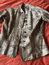 Adam Stowell Vintage Silk Jacket Underarm To Underarm 15 1/2 Inches Some Defects