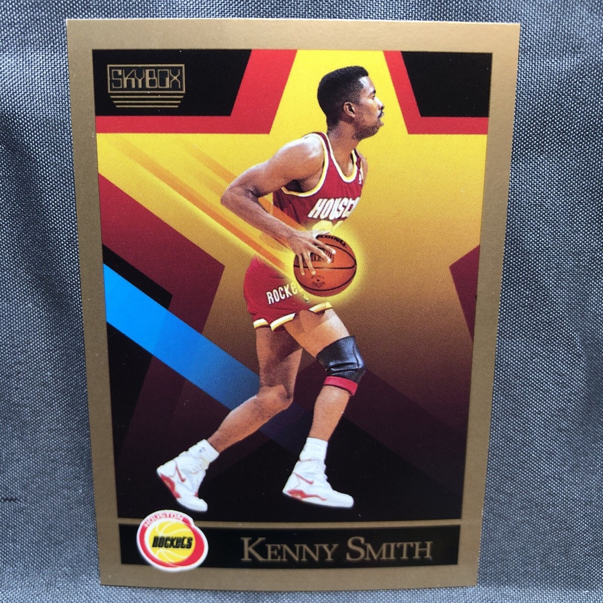 1990-91 SkyBox Houston Rockets Basketball Card #385 Kenny