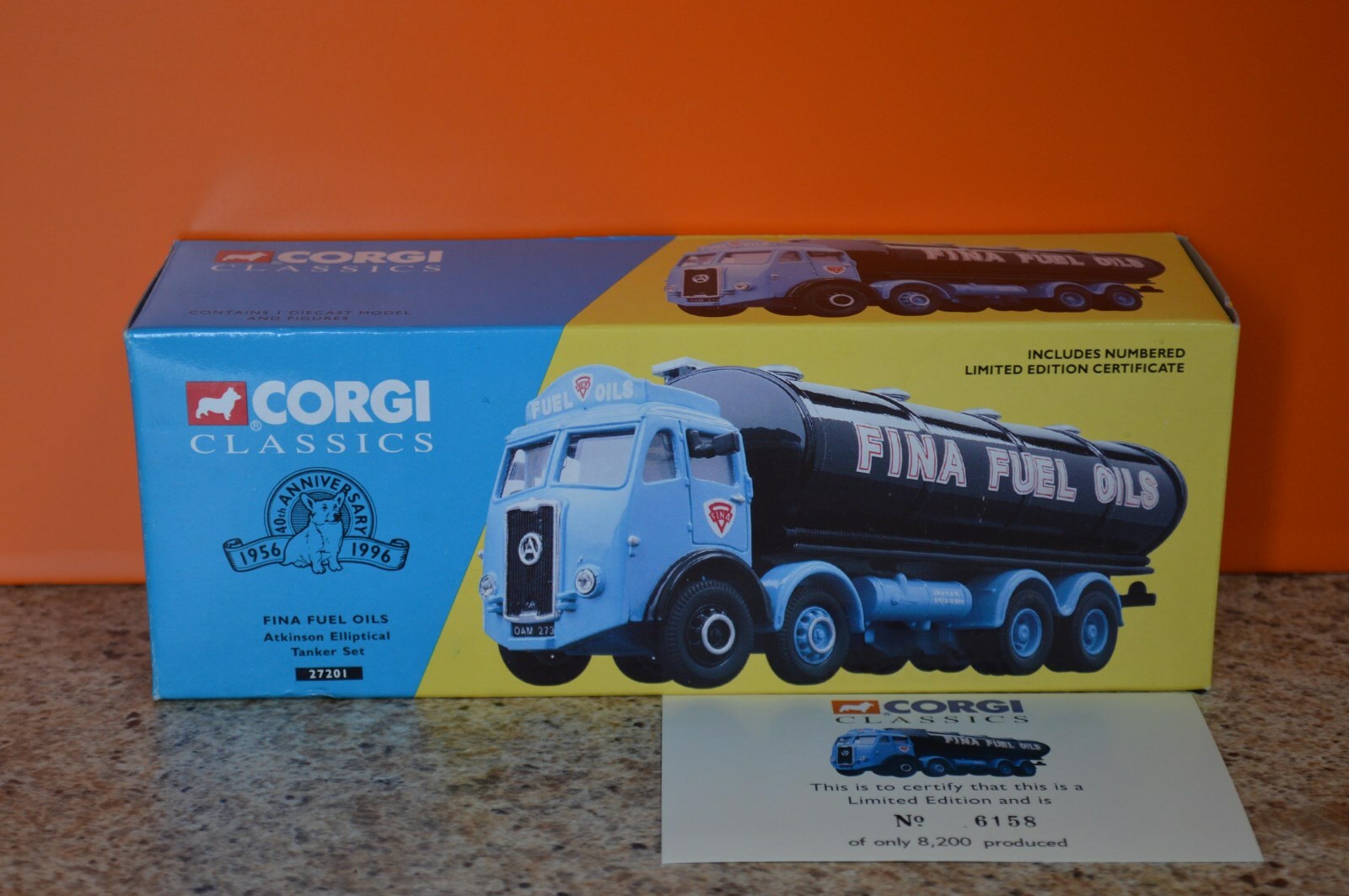 Corgi Classics No 27201 - Atkinson Elliptical Tanker Set - FINA FUEL OILS