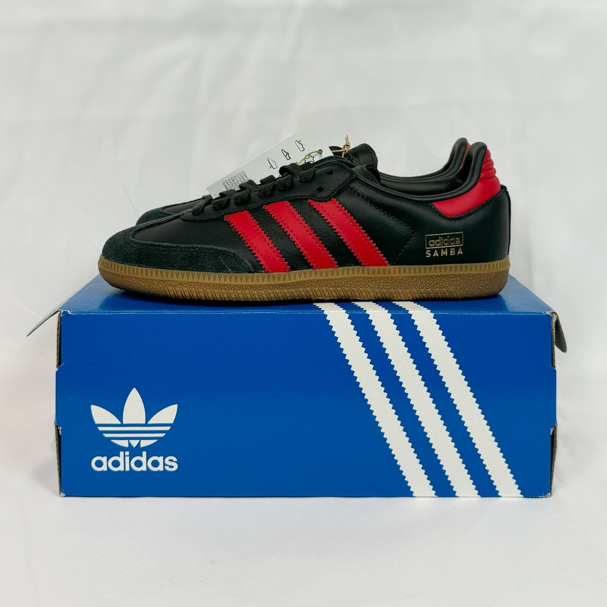 IG6173 Adidas Original Men Samba Carbon/Black/Red | eBay