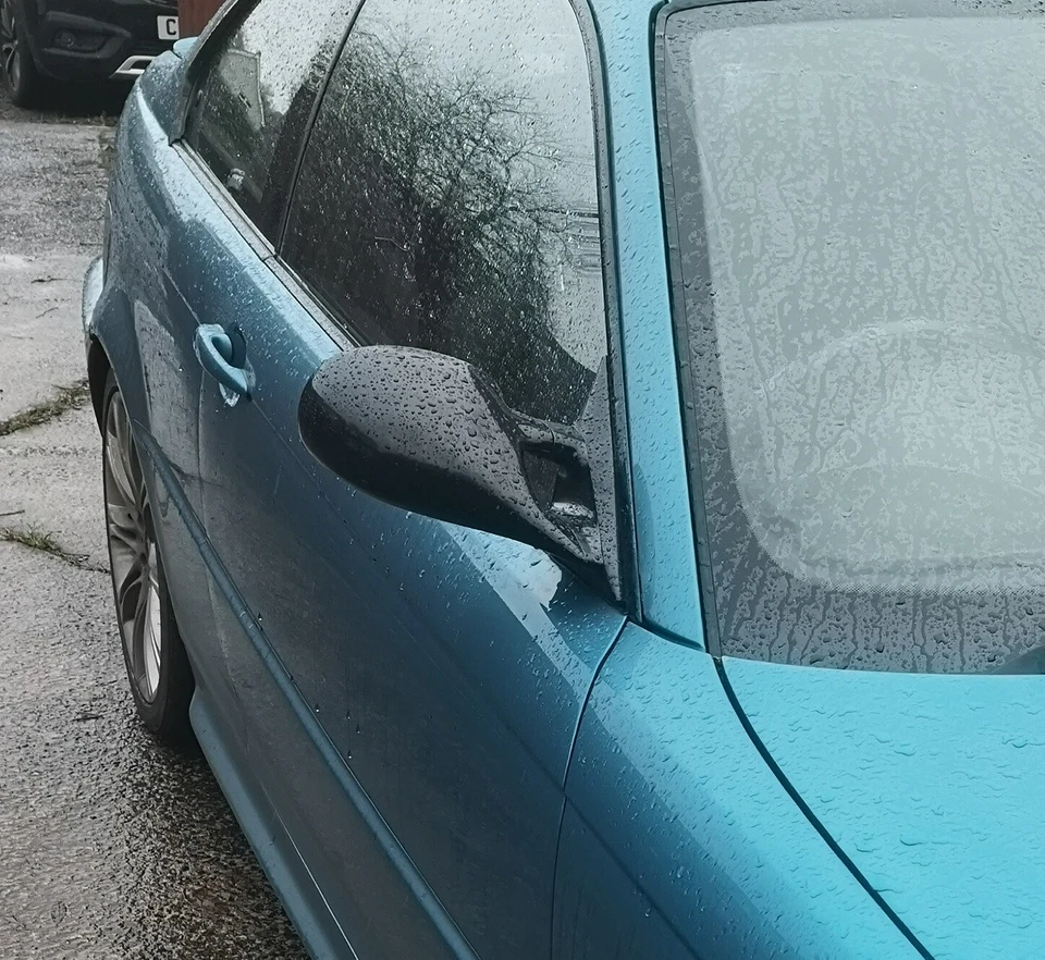 BMW E46 3 Série 2 Porte Coupé Noir M3 Électrique Rétroviseurs & Plaques de Base - Photo 2/2