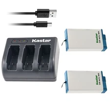 Triple Charger & 2 battery for GoPro MAX 360 Waterproof Action Camera