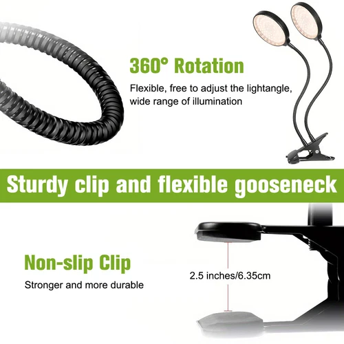 LED Wachstumlampe Pflanzenlampe Vollspektrum Pflanzenlicht Grow Light Timer USB - Bild 7 von 18