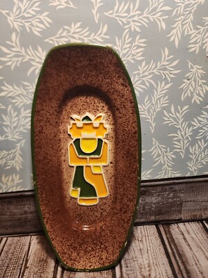 Vintage 1950s Legendware Sedona Az. Ashtray- Native American SOME CHIPS J