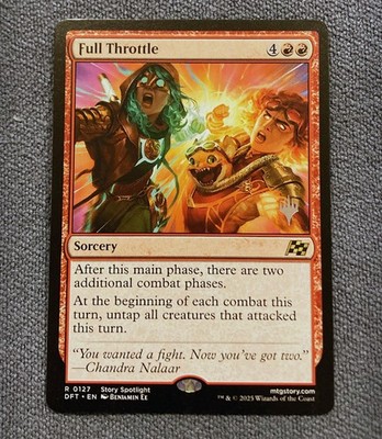 MTG Full Throttle x1 NM ! Aetherdrift Promo 127P / Magic The Gathering