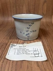 Red Wing Pottery Crock/ Bread Maker Blue Rim and Blue Leaves Never Used