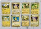 Pikachu Pokemon 8 Card Lot, 1999-2023, LP/NM, vintage Pokemon to present