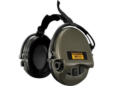 Sordin Supreme Pro X Electronic Neck Band Gel Ear Muffs