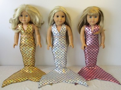 Mermaid Tails for the American Girl or any other 18  Doll - Scales2