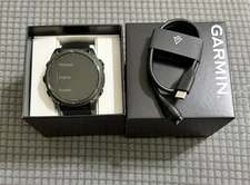 Garmin Fenix 8 51mm Solar Sapphire Carbon Gray DLC Titanium w/ Black Band