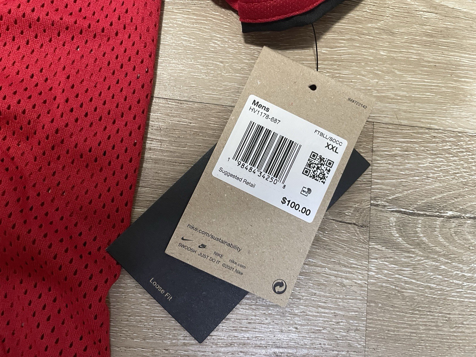 Nike Total 90 Dri-Fit Soccer Jersey Mens Size 2XL Retro Y2k Loose Fit HV1178-687 thumbnail 4