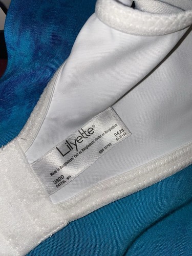 NWOT Lilyette By Bali 428 White Full Coverage Stretch Lace Minimizer Bra 38DD - Picture 6 of 6