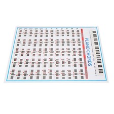 60 Piano Chords Poster For Beginner Finger Practice Musical Instrument EDHX JWHX