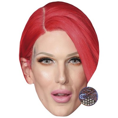 Jeffree Star Promi Maske, flaches Kartengesicht, Kostüm Maske