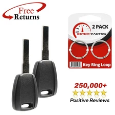 2 For 2014 2015 2016 2017 2018 Dodge Ram Promaster Uncut Transponder Key Blade