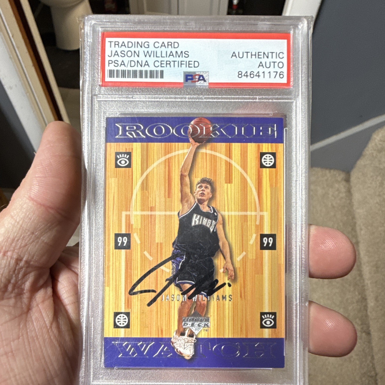 Upper Deck 1998-99 Rookie Watch Jason Williams #318 RC Auto PSA 84641176