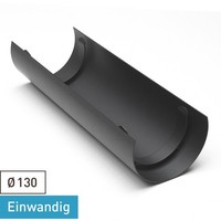 Rauchrohr / Ofenrohr 130Mm - Thermoschild 460Mm Gussgrau DN130 Kaminrohr Ofen