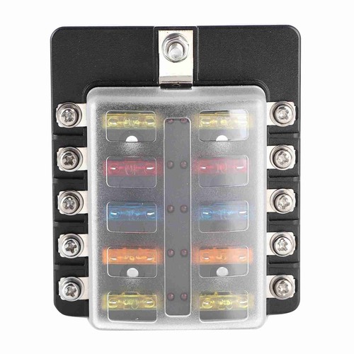 10‑Way Box Block Holder Screw Nut Terminal With LED Indicator - Picture 4 of 17