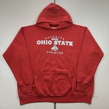 Vintage 90s Ohio State Buckeyes Hoodie Sweatshirt Men s Size 2XL College Sports