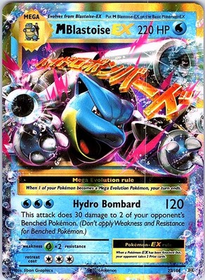 M Blastoise EX Holo Ultra Rare XY - Evolutions 22/108 LP