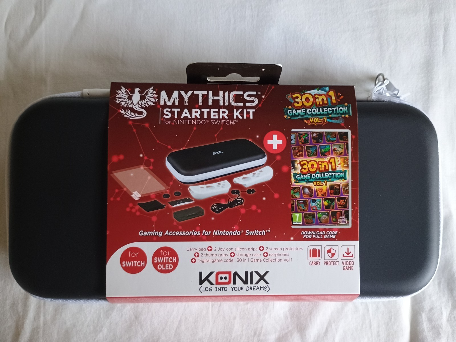 Konix Mythics Starter Kit + 30 in 1 Game Collection Vol 1 Nintendo Switch (CIB)