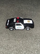 Vintage Tyco Slot Car HO Scale 79 Foxbody Mustang Highway Patrol Police Lighted
