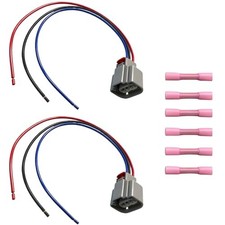 2PCS H13 9008 Headlight Connector Pigtail Wire Harness Compatible with Ford F
