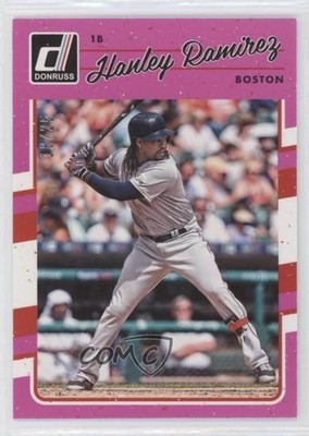 2017 Panini Donruss Pink Border 18/25 Hanley Ramirez #65 07rd