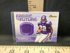 2003 Bowman Fabric of the Future Onterrio Smith #FA-OS Rookie RC Vikings