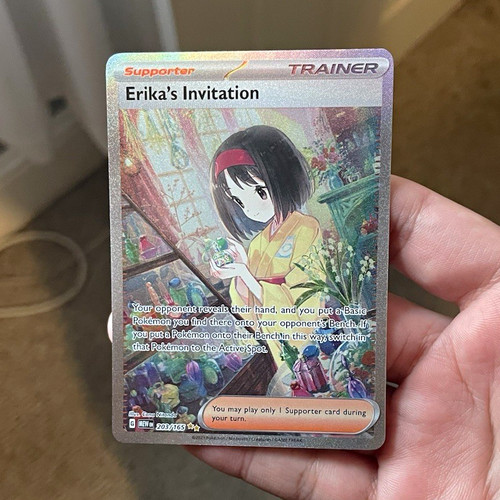 The Pokémon Company Erika's Invitation 203/165 SV 151 SIR Full Art Holo EN