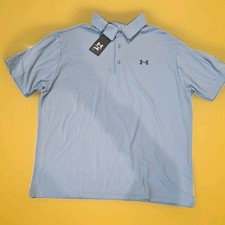 UNDER ARMOUR Men's Blue The Playoff Polo Golf Shirt SIZE 2XL NWT
