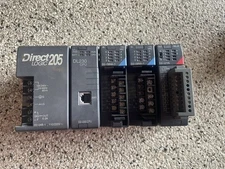 KOYO DIRECT LOGIC 205 DL230 CPU W/ 3 I/O MODULES