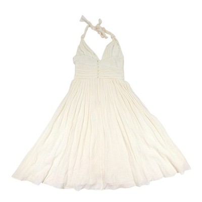 Adam Lippes Adam+Eve Halter Midi Dress Ivory Silk Cotton Minimalist 90s  Style | eBay