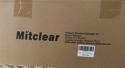 Professional Window Cleaning Kit - 2-in-1 Window Squeegee 15.74 - 122.05'' - Blue